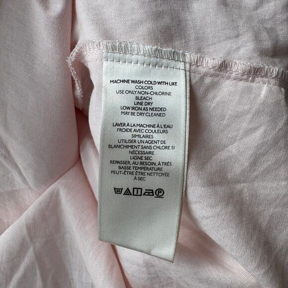 NEW Anthropologie Dress Pink Textured Puff-Sleeve Square Neck Midi Dress Size XL - Picture 9 of 10